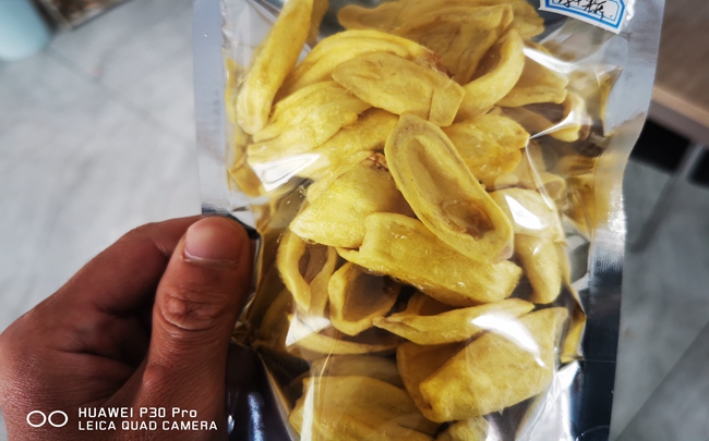 Jackfruit chips vacuum frying test for Vietnam client